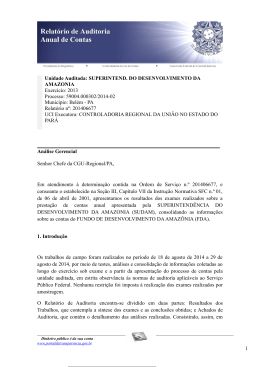 Relatório de Auditoria (nº 201406677)