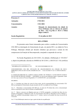 Processo nº: E-12/020.053/2011 Autuação: 17/01/2011