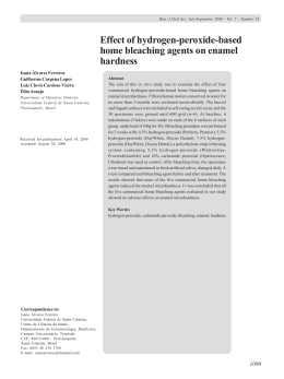 Effect of hydrogen-peroxide-basedhome bleaching agents on