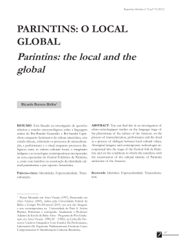 Parintins: the local and the global - RI UFBA