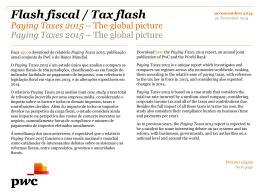 Paying Taxes 2015 – The global picture