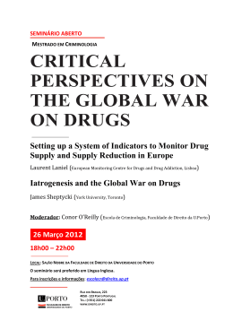 CRITICAL PERSPECTIVES ON THE GLOBAL WAR ON DRUGS