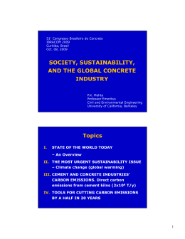 society, sustainability, and the global concrete industry