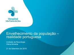 Envelhecimento da população – realidade portuguesa