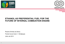 ethanol as preferential fuel for the future of internal combustion engine