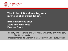 The Role of Brazilian Regions in the Global Value Chain