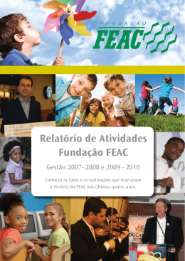 Relatório de Atividades Fundação FEAC