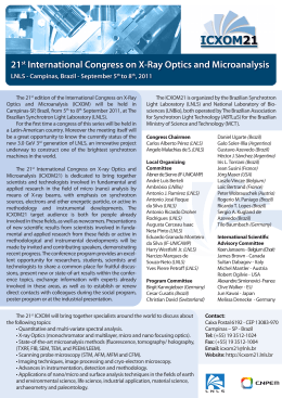 The 21st edition of the International Congress on X-Ray
