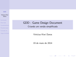 GDD - Game Design Document - Criando um