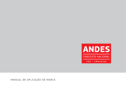 Manual de aPlICaÇÃO de MaRCa - Andes-SN