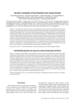 Genetic variability of the Brazilian hair sheep breeds
