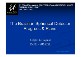The Brazilian Spherical Detector: Progress & Plans