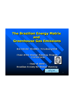 The Brazilian Energy Matrix and Greenhouse Gas