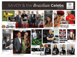 SAVOY & the Brazilian Celebs
