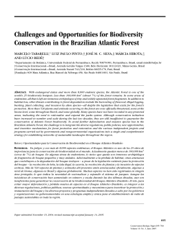 Challenges and Opportunities for Biodiversity Conservation in the