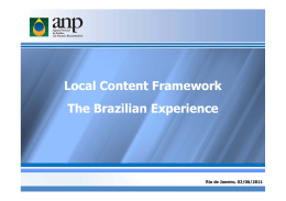 Local Content Framework The Brazilian Experience