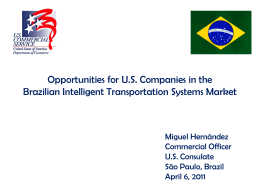 Opportunities for U.S. Companies in the Brazilian Intelligent