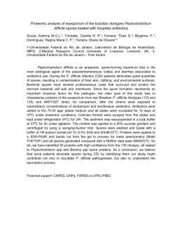 Proteomic analysis of exosporium of the brazilian ribotypes