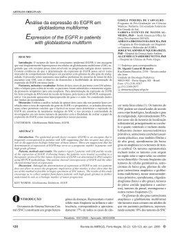 Análise da expressão do EGFR em glioblastoma