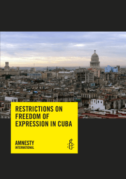 restrictions on freedom of expression in cuba