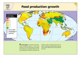 Food production growth - Food and Agriculture Organization of the