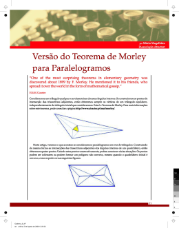 Versão do Teorema de Morley para Paralelogramos