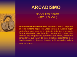 arcadismo ou neoclassicismo século xviii