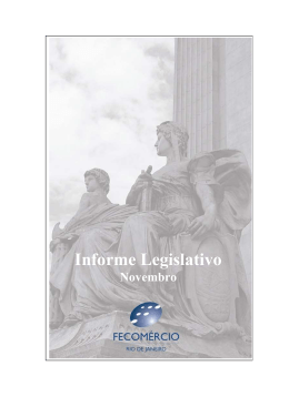 Informe Legislativo - Fecomércio-RJ