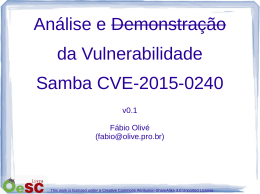 Análise e Demonstração da Vulnerabilidade Samba CVE-2015-0240