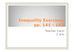 innequality -exercises