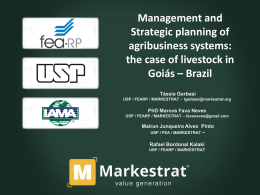 Strategic Planning and Management of Agribusiness Systems