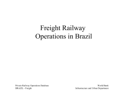 Freight Railway Operations in Brazil