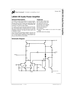 LM384 5W Audio Power Amplifier