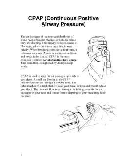 CPAP (Continuous Positive Airway Pressure)