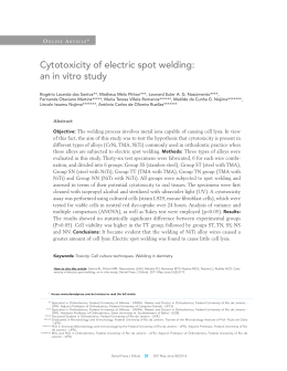 Cytotoxicity of electric spot welding: an in vitro study
