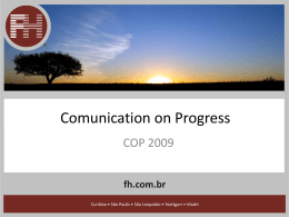 Comunication on Progress