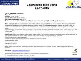 Coasteering Meia Velha 25-07-2015