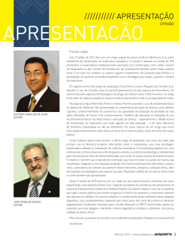 APRESENTAÇÃO - Associação Brasileira de Psiquiatria