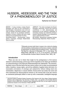 9 husserl, heidegger, and the task of a phenomenology of justice