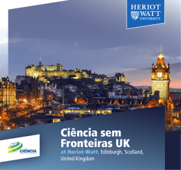 Ciência sem Fronteiras Science without Borders - Heriot