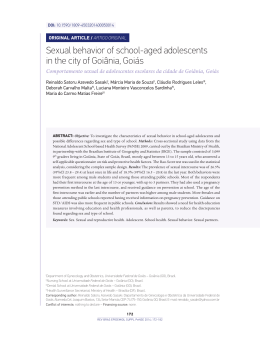Sexual behavior of school-aged adolescents in the city of