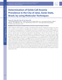 Determination of Sickle Cell Anemia Prevalence in the City of Jataí