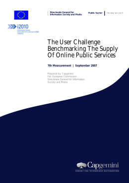 The User Challenge Benchmarking The Supply Of Online