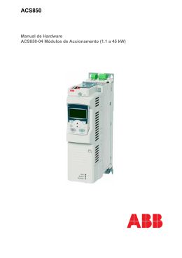 PT / ACS850-04 Drive Modules (1.1 to 45 kW)