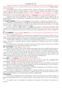 Estudo 12102014 - CAMINHO DA PAZ