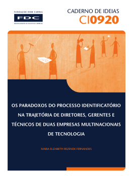 Capa CI0920 - Fundação Dom Cabral