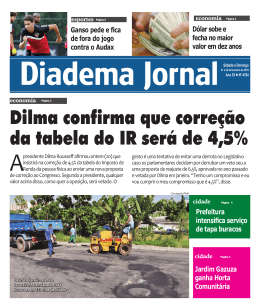 Dilma confirma que correção da tabela do IR será