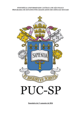 Ementário do 11° semestre de 201 44 PONTIFÍCIA - PUC-SP