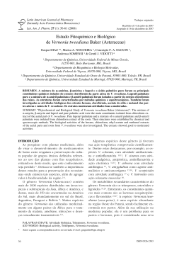Vernonia tweediana - Latin American Journal of Pharmacy