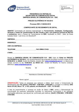 PE 043/2010 - EBC - Empresa Brasil de Comunicação